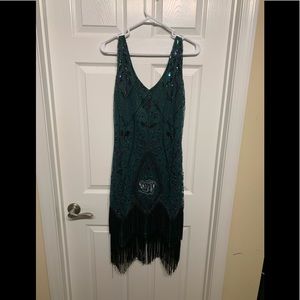 Flapper dress. Roaring 20’s great gatsby dress.